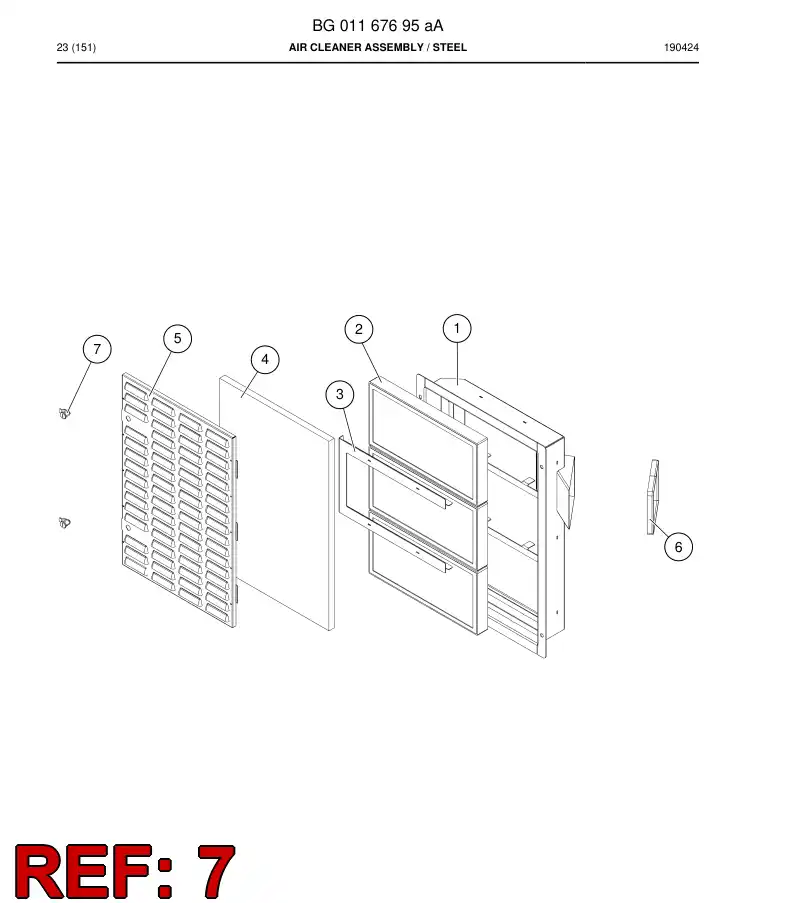 BG00395803a BG 003 958 03a Latch - Sandvik Technical Drawing
