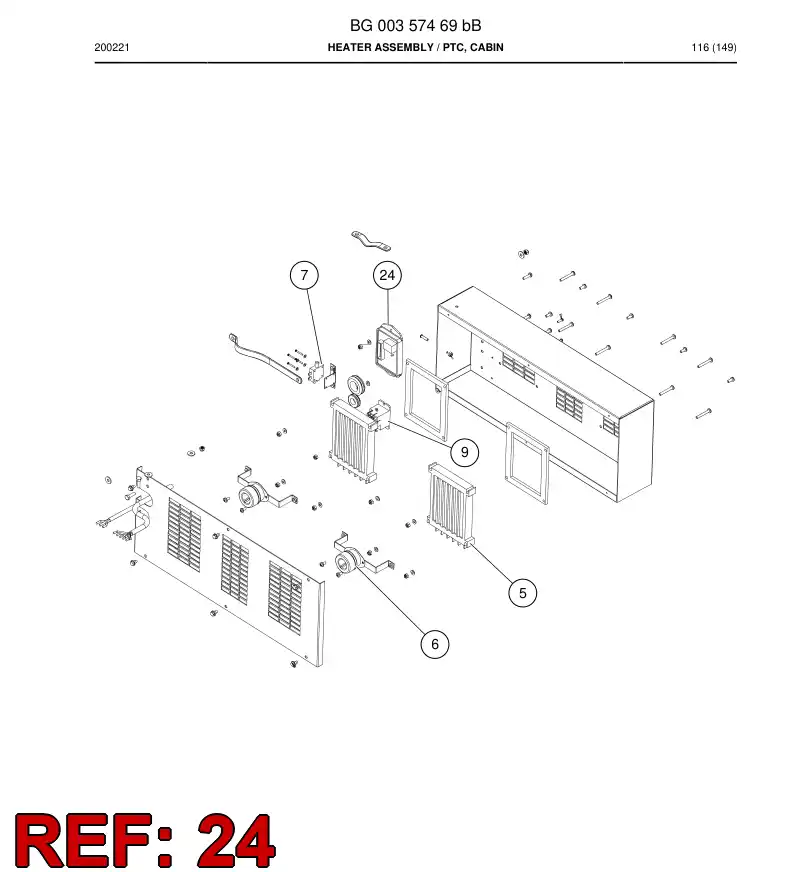 BG00395988a BG 003 959 88a Control Unit - Sandvik Technical Drawing