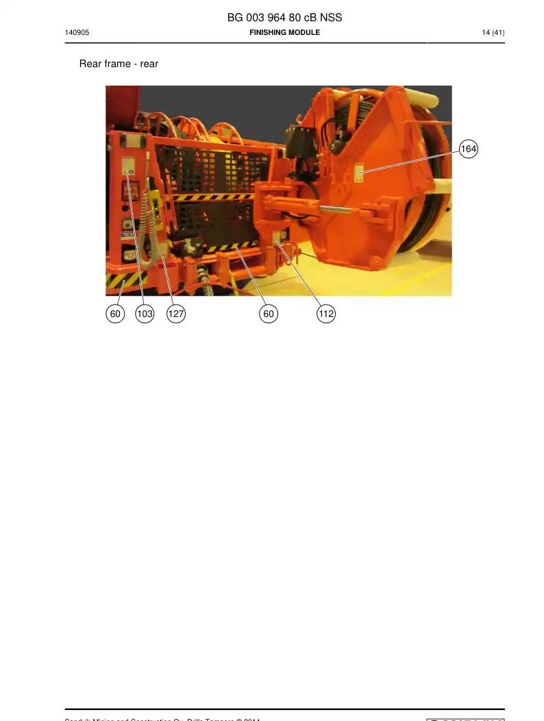 BG00396480c BG 003 964 80c Finishing module - Sandvik Technical Drawing