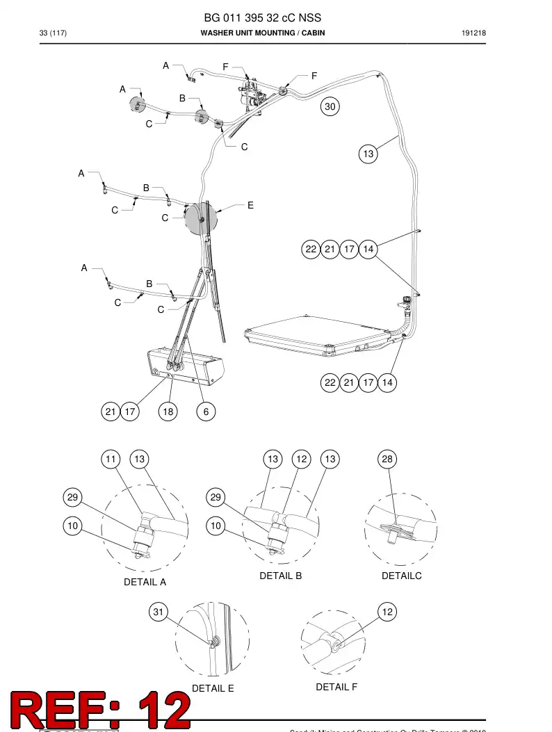 BG00396513b BG 003 965 13b Connector - Sandvik Technical Drawing
