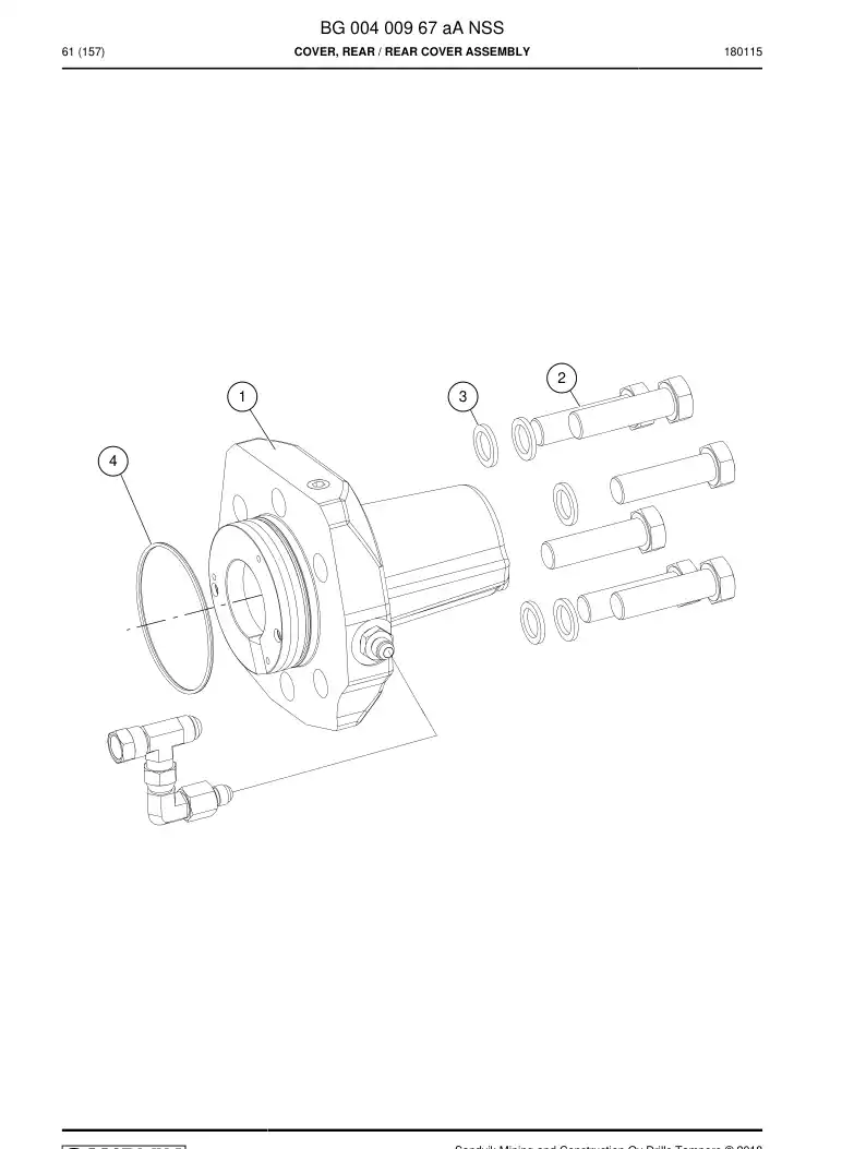 BG00400967a BG 004 009 67a COVER, TRASEIRA - Sandvik Technical Drawing