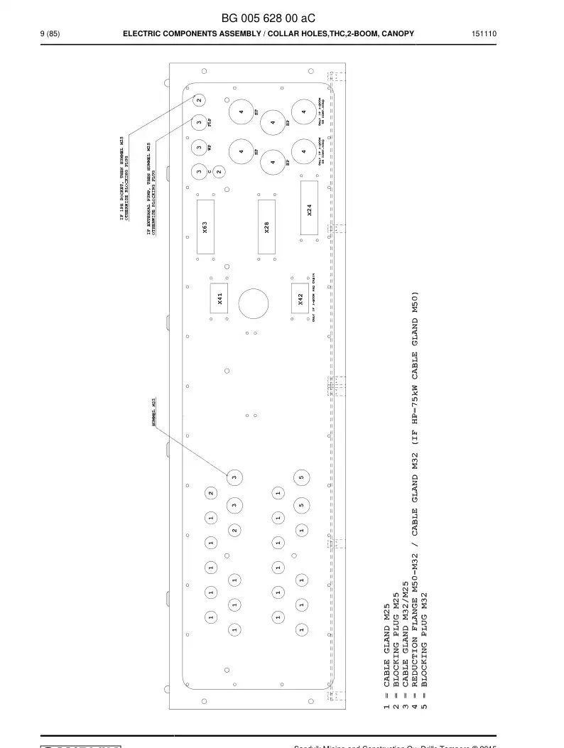BG00401548c BG 004 015 48c Flange - Sandvik Technical Drawing