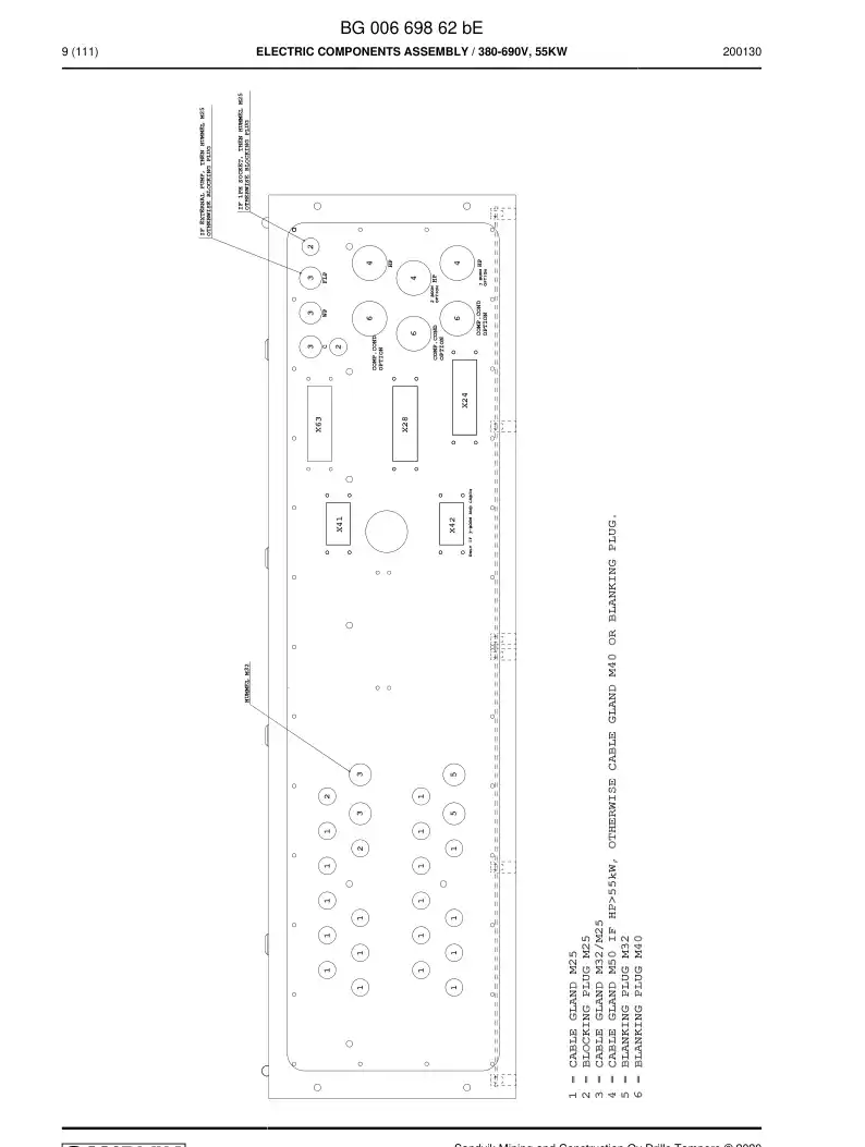 BG00401548e BG 004 015 48e Flange - Sandvik Technical Drawing