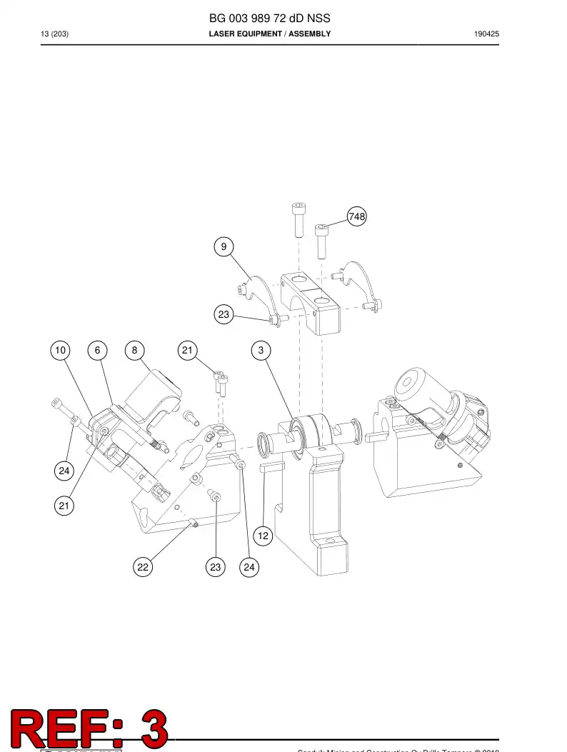 BG00404457a BG 004 044 57a Bearing, Ball, Deep Groove - Sandvik Technical Drawing