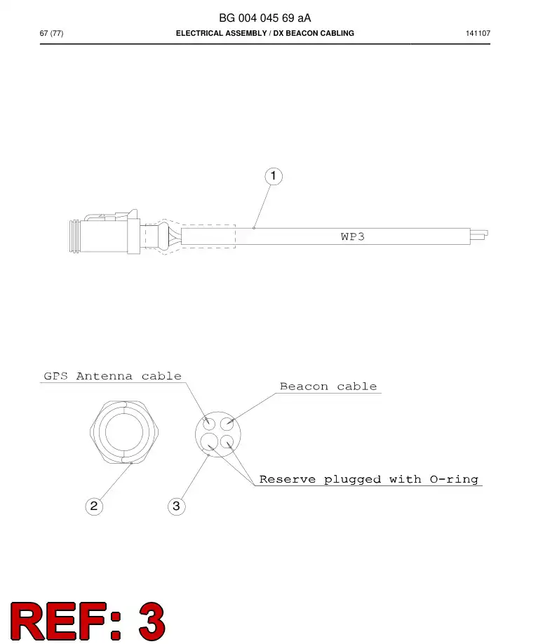 BG00404489a BG 004 044 89a Grommet - Sandvik Technical Drawing