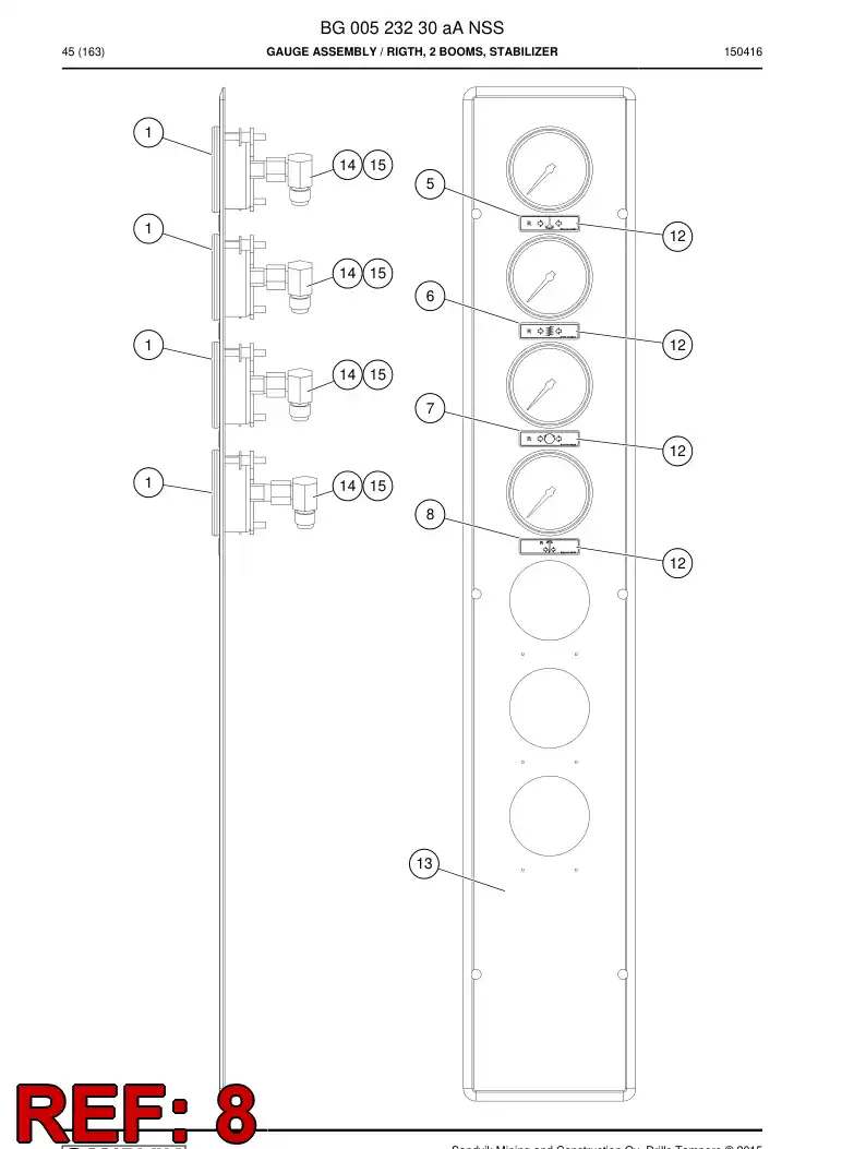 BG00404669a BG 004 046 69a Decal - Sandvik Technical Drawing