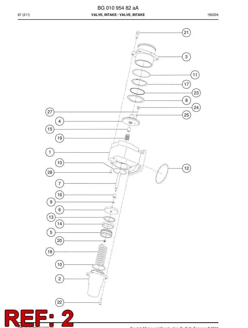 BG00405234a BG 004 052 34a KIT REPARACIN - Sandvik Technical Drawing