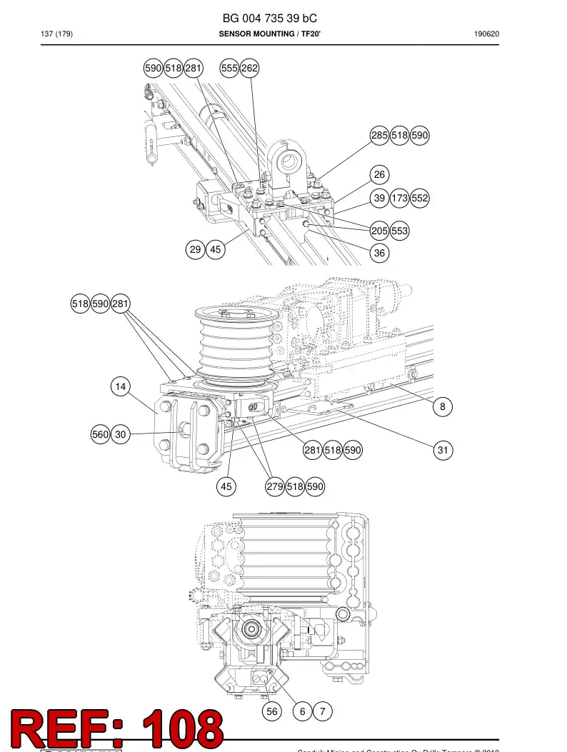 BG00405352c BG 004 053 52c Cable, Prewired Plug - Sandvik Technical Drawing