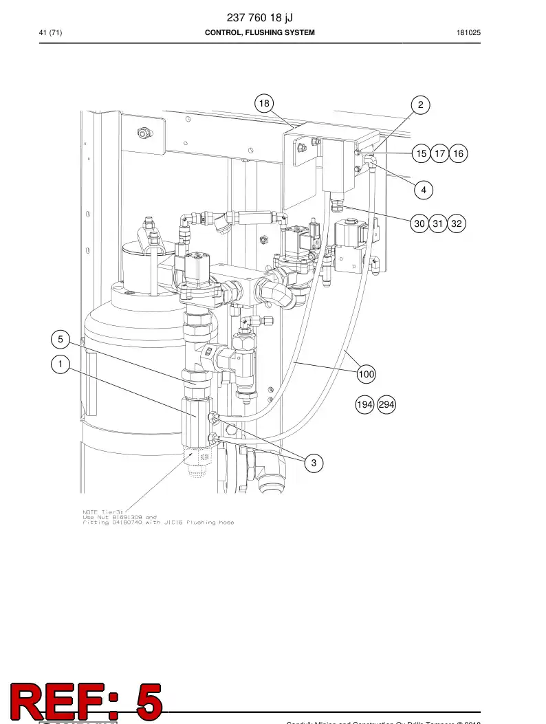 BG00406132b BG 004 061 32b Adapter, Straight - Sandvik Technical Drawing