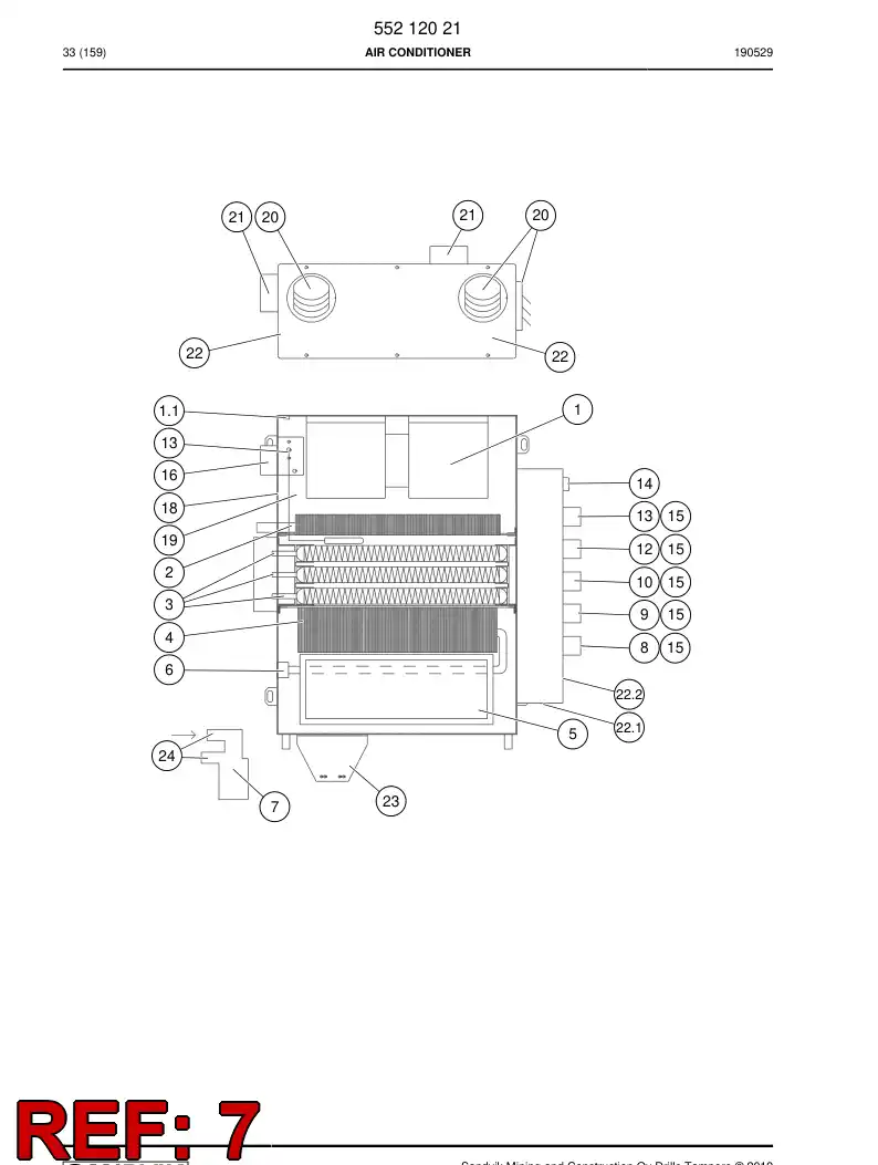 BG00407401a BG 004 074 01a VLVULA, AGUA - Sandvik Technical Drawing