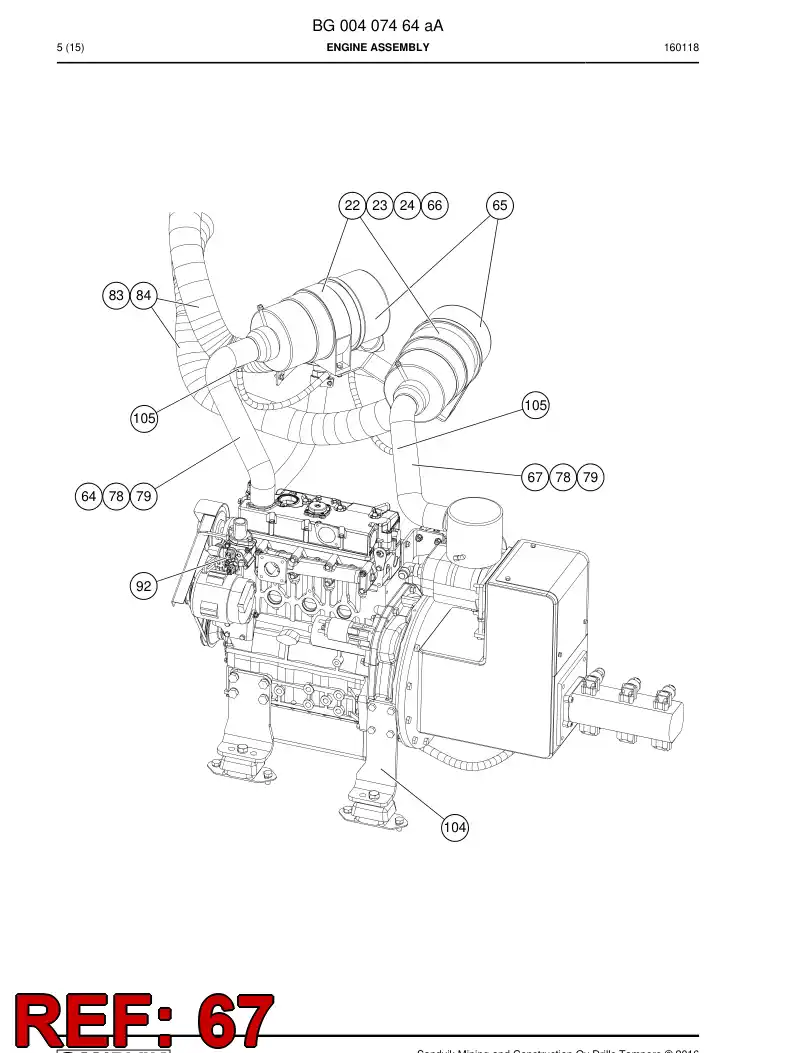 BG00407710a BG 004 077 10a Hose - Sandvik Technical Drawing