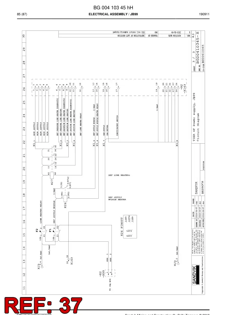 BG00408895c BG 004 088 95c Enclosure - Sandvik Technical Drawing