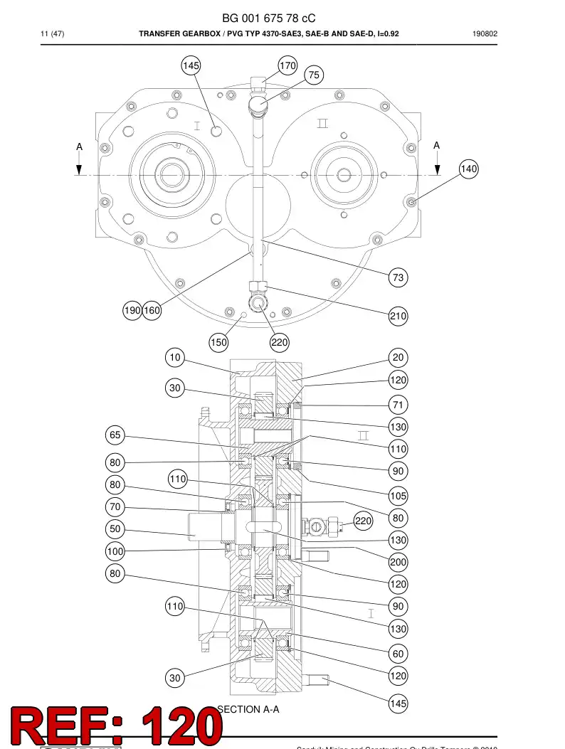 BG00409287a BG 004 092 87a Circlip - Sandvik Technical Drawing