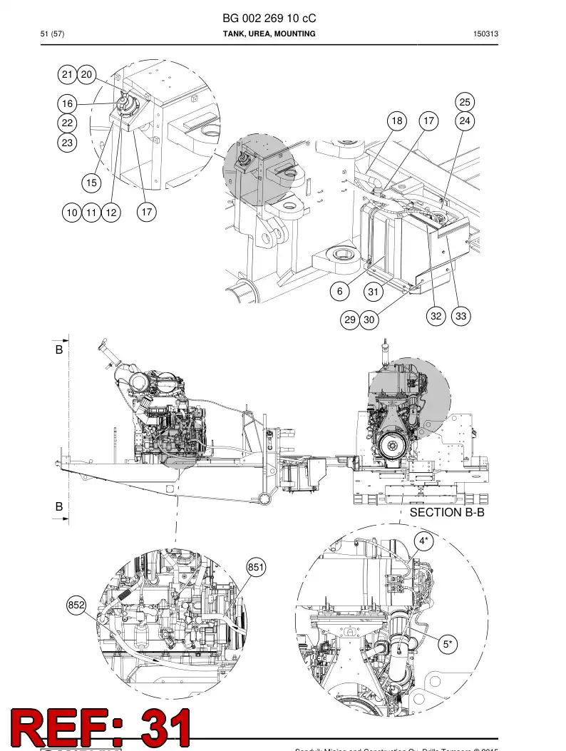 BG00411723b BG 004 117 23b Plate - Sandvik Technical Drawing