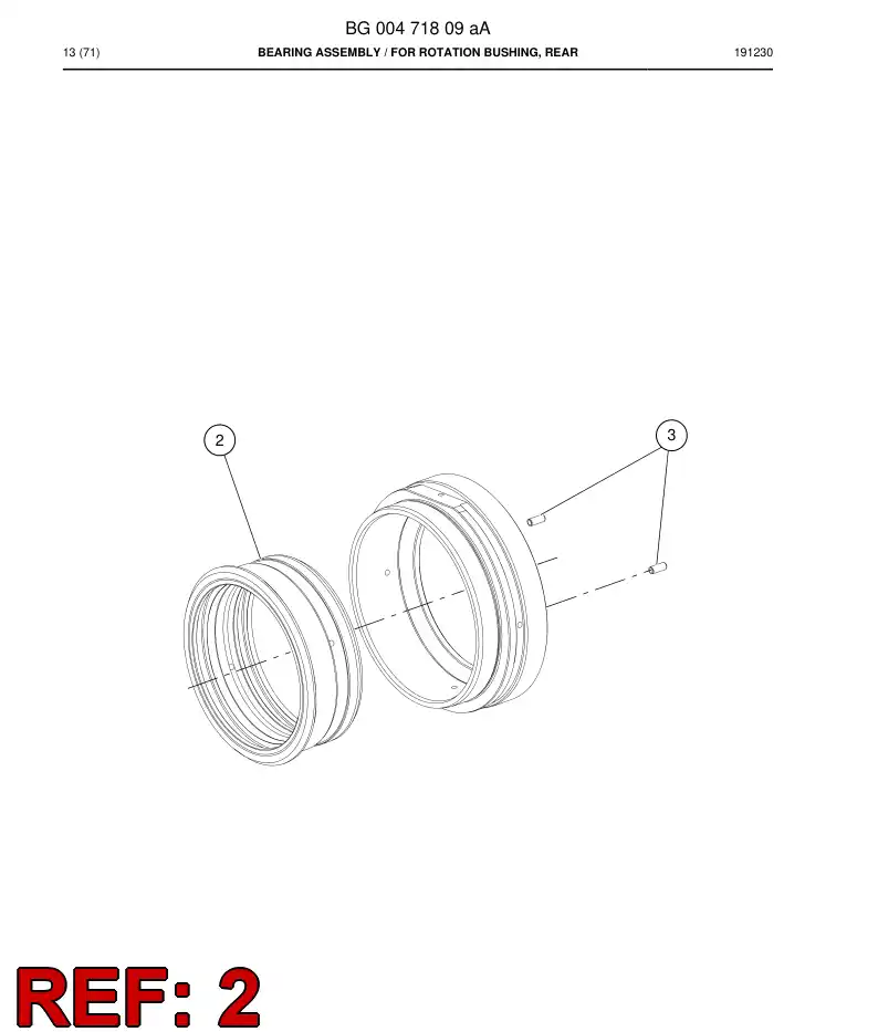 BG00413430a BG 004 134 30a Bushing, Bearing - Sandvik Technical Drawing