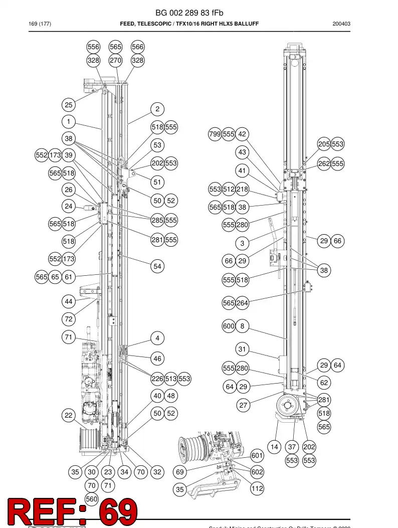 BG00415288a BG 004 152 88a Sheet, Rubber - Sandvik Technical Drawing