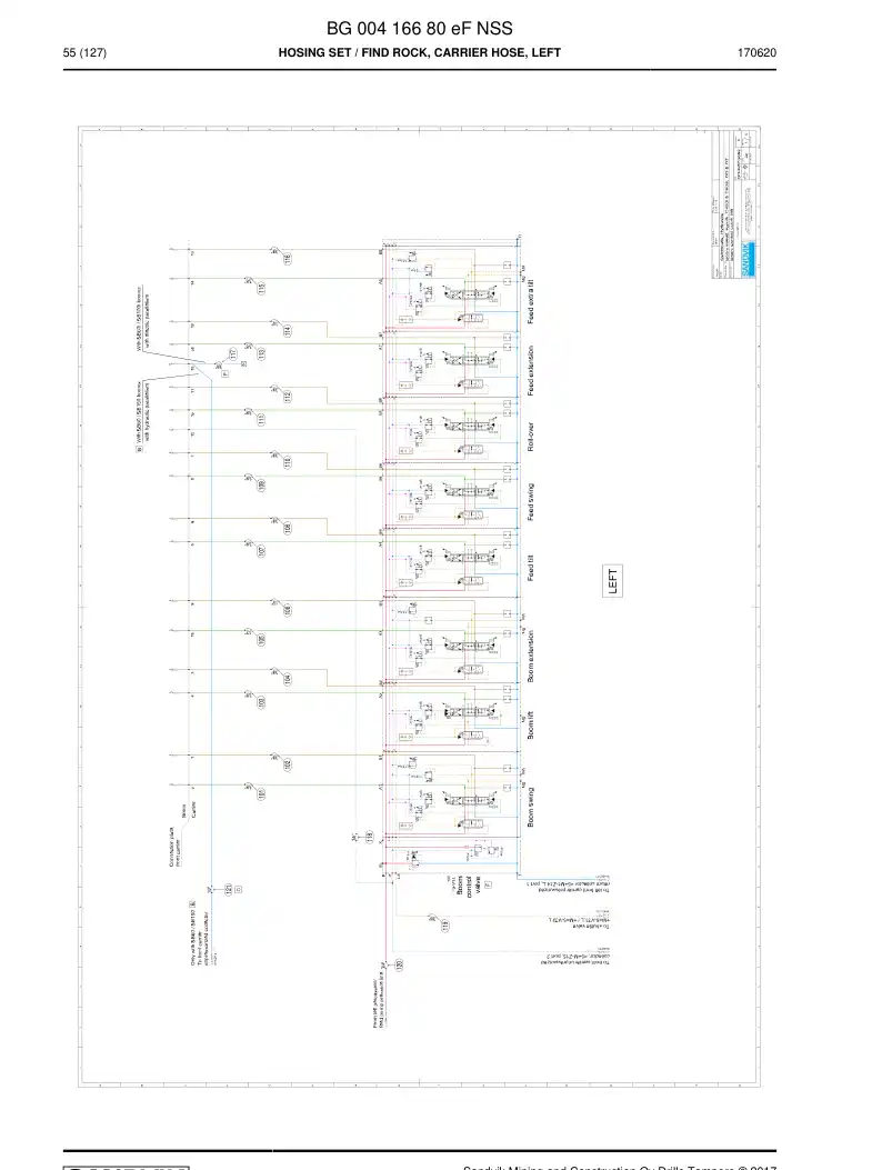 BG00416680e BG 004 166 80e Hosing Set - Sandvik Technical Drawing