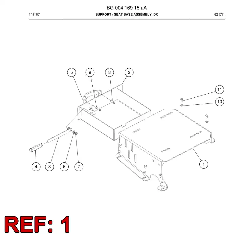 BG00416756a BG 004 167 56a Support - Sandvik Technical Drawing