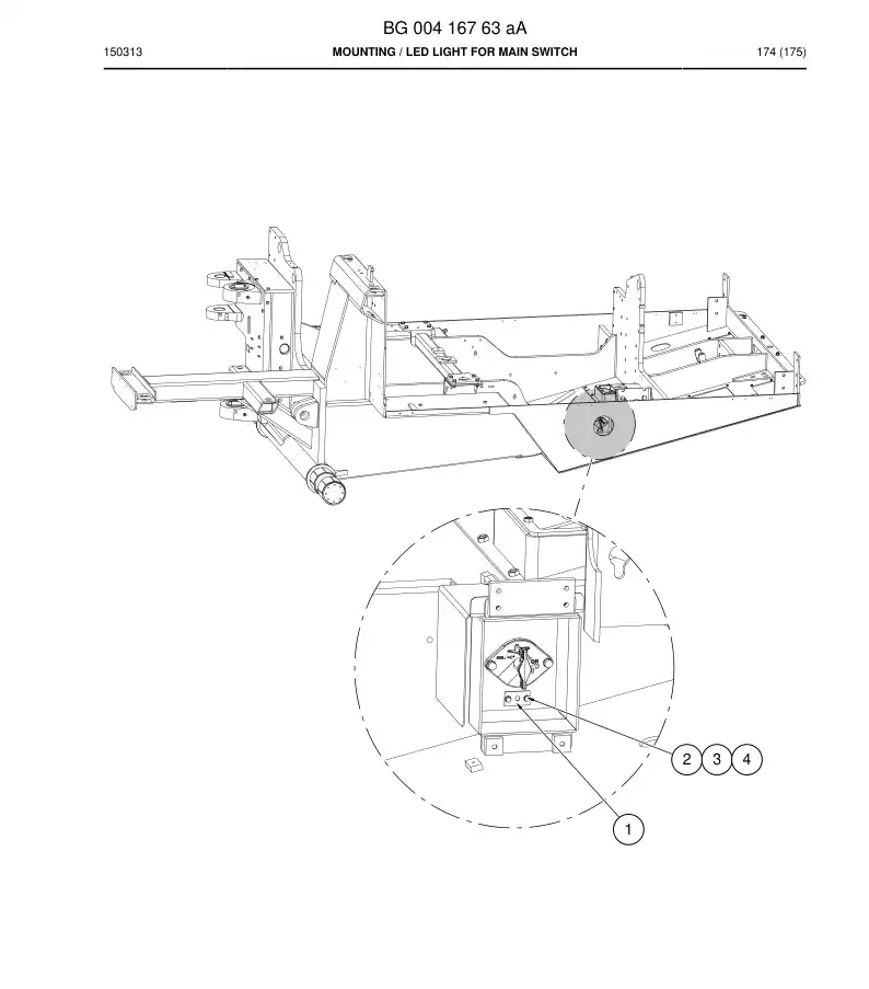 BG00416763a BG 004 167 63a Mounting - Sandvik Technical Drawing