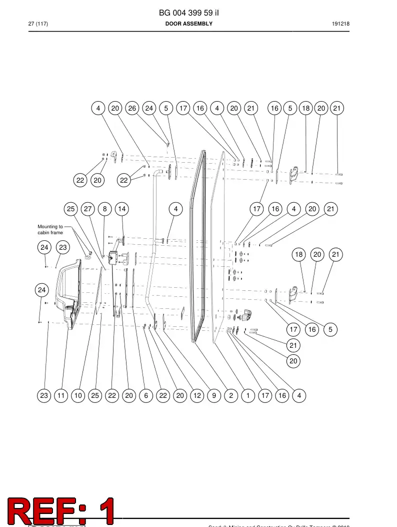 BG00417150d BG 004 171 50d Glass - Sandvik Technical Drawing