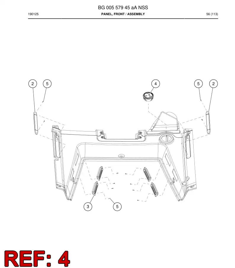 BG00419048a BG 004 190 48a Nozzle - Sandvik Technical Drawing