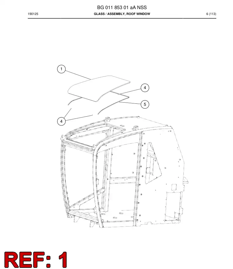 BG00419228b BG 004 192 28b Glass - Sandvik Technical Drawing