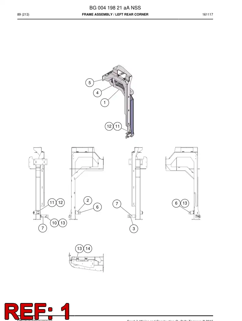 BG00419817a BG 004 198 17a Body - Sandvik Technical Drawing