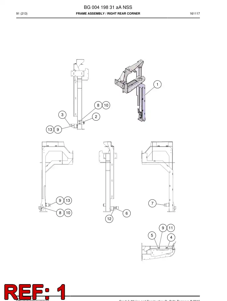 BG00419830a BG 004 198 30a Body - Sandvik Technical Drawing