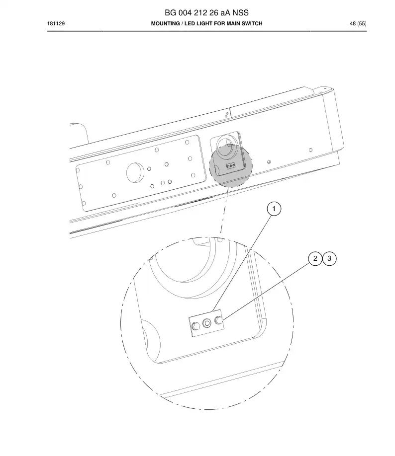 BG00421226a BG 004 212 26a Mounting - Sandvik Technical Drawing