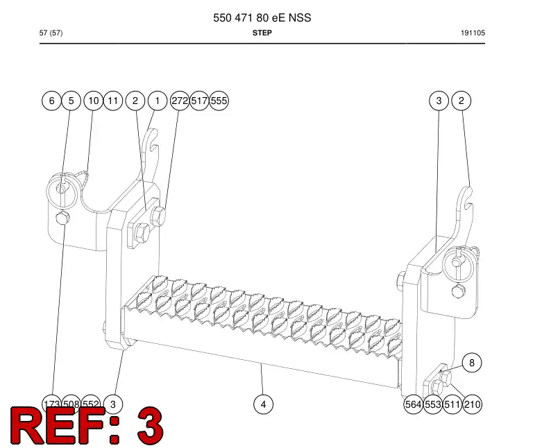 BG00422502b BG 004 225 02b Rubber - Sandvik Technical Drawing
