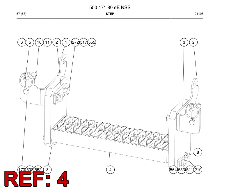BG00422685a BG 004 226 85a Step - Sandvik Technical Drawing