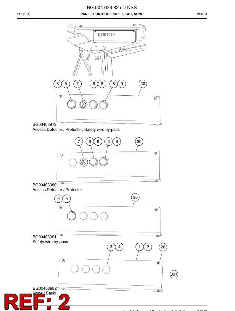 BG00427179c BG 004 271 79c Decal - Sandvik Technical Drawing