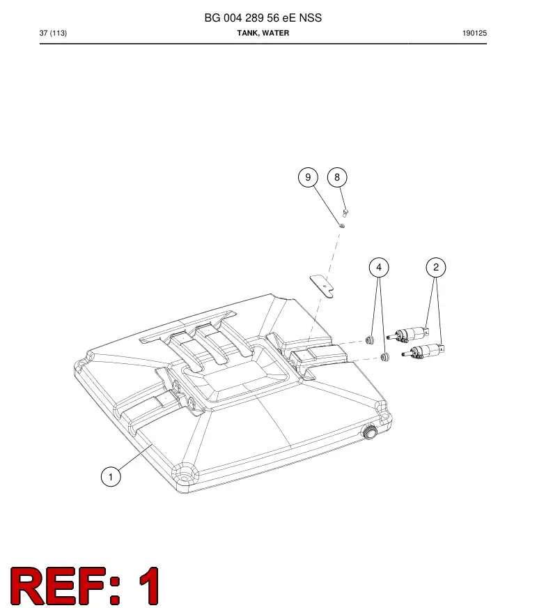 BG00428968c BG 004 289 68c Tank - Sandvik Technical Drawing