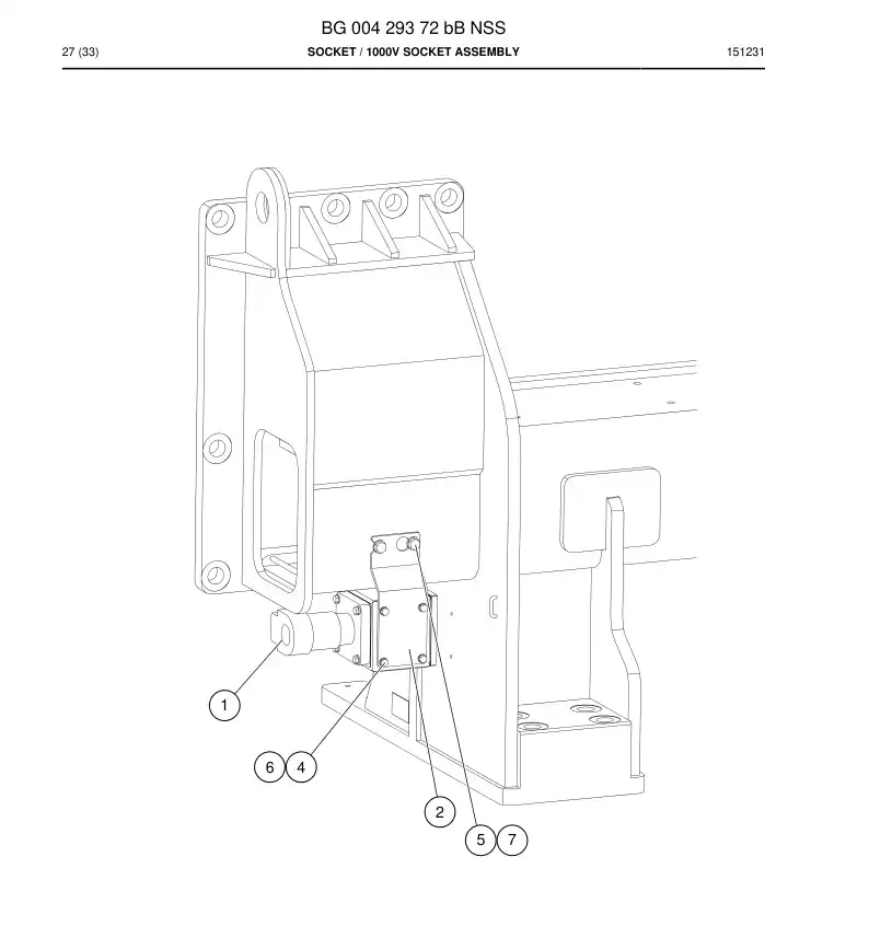 BG00429372b BG 004 293 72b Socket - Sandvik Technical Drawing