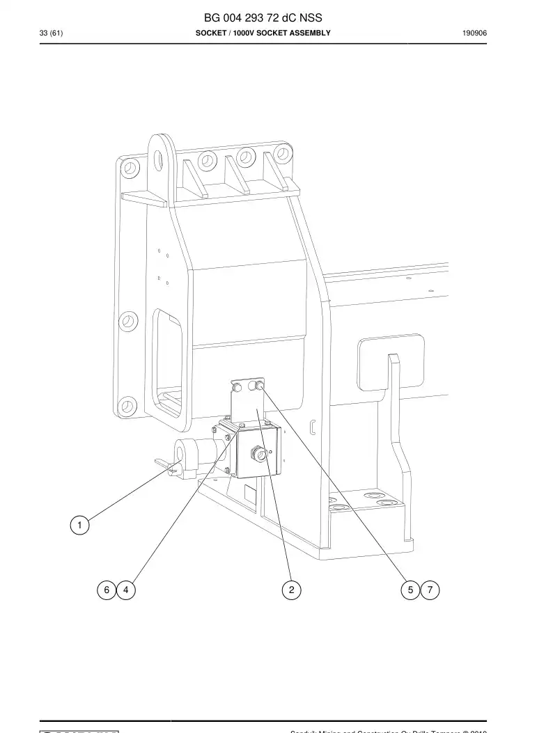 BG00429372d BG 004 293 72d Socket - Sandvik Technical Drawing
