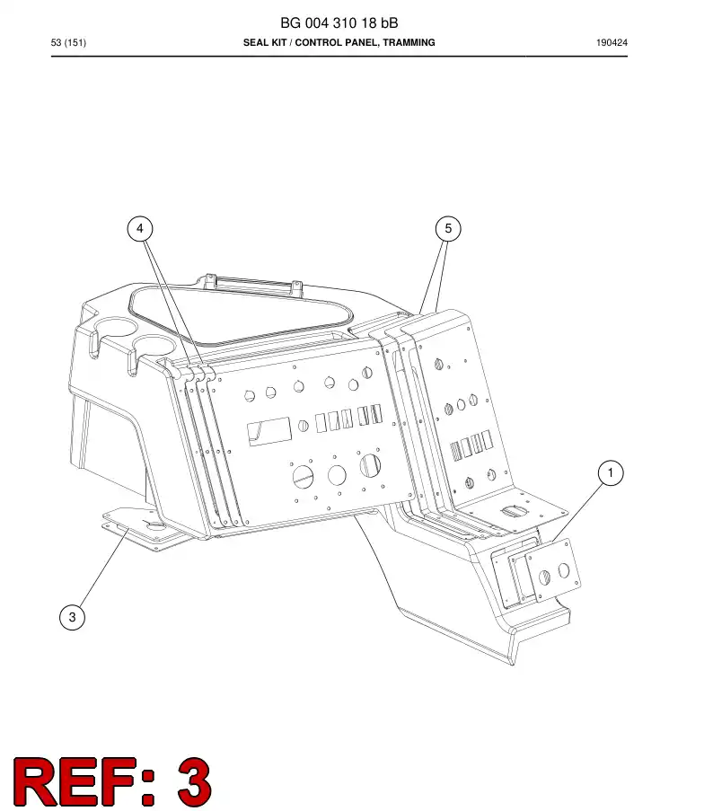 BG00431014a BG 004 310 14a Seal - Sandvik Technical Drawing
