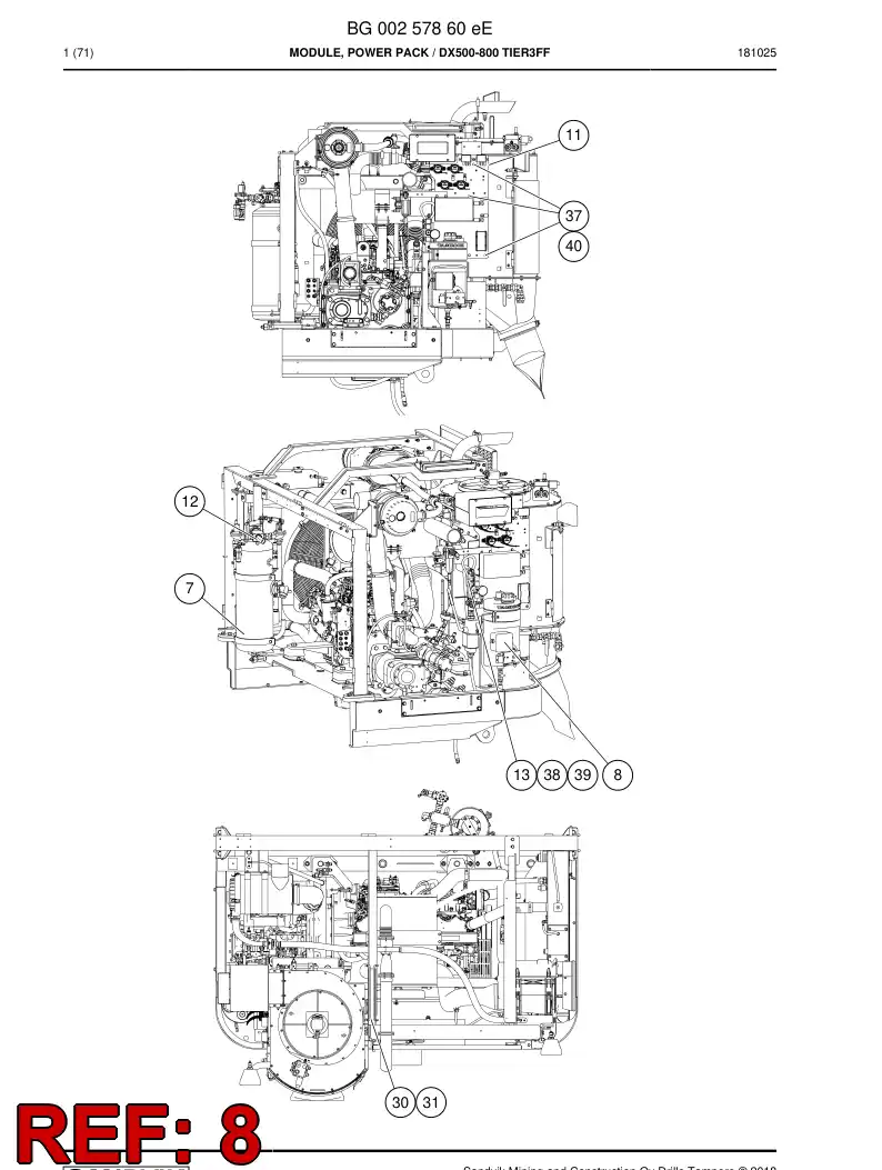 BG00431682b BG 004 316 82b Lubrication, Shank - Sandvik Technical Drawing
