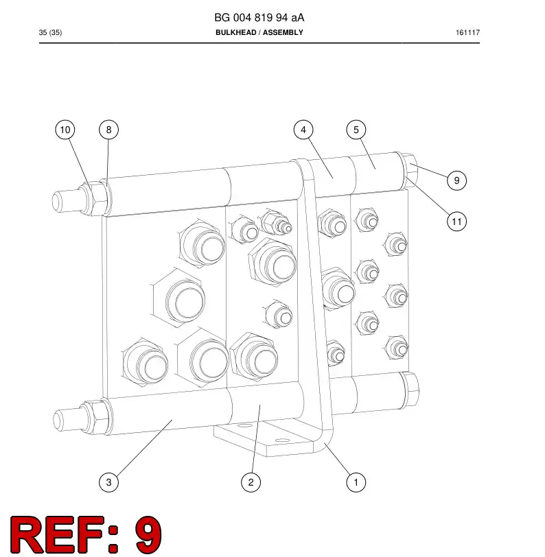 BG00433144a BG 004 331 44a Screw, Hexagon Head - Sandvik Technical Drawing