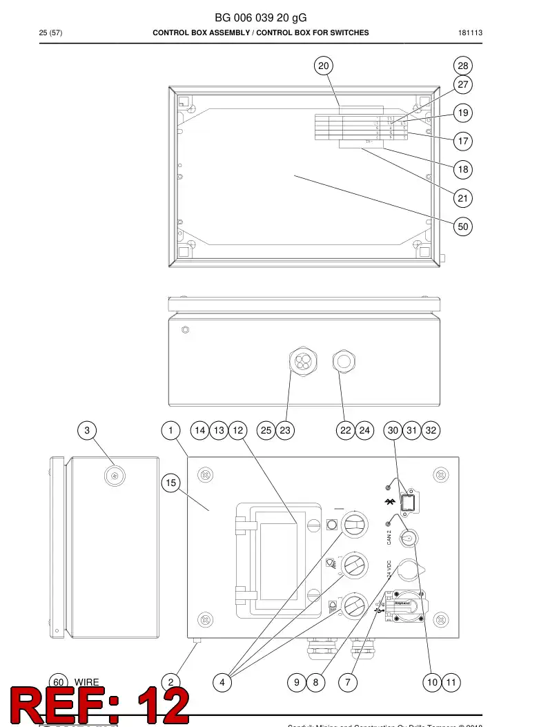 BG00433752a BG 004 337 52a Contact, Female - Sandvik Technical Drawing