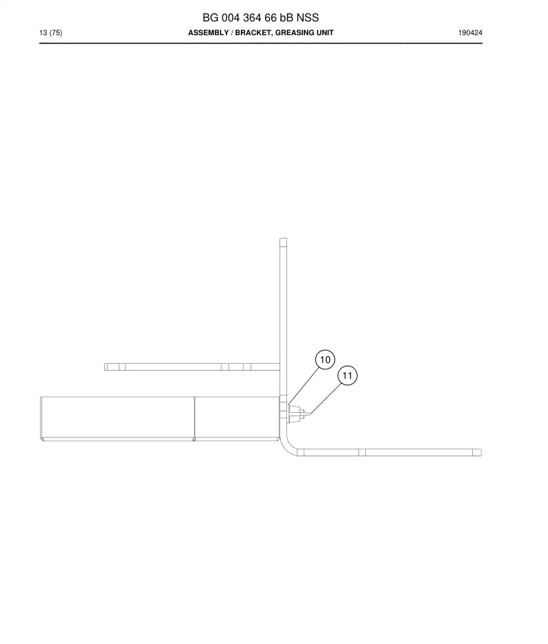 BG00436466b BG 004 364 66b Assembly - Sandvik Technical Drawing