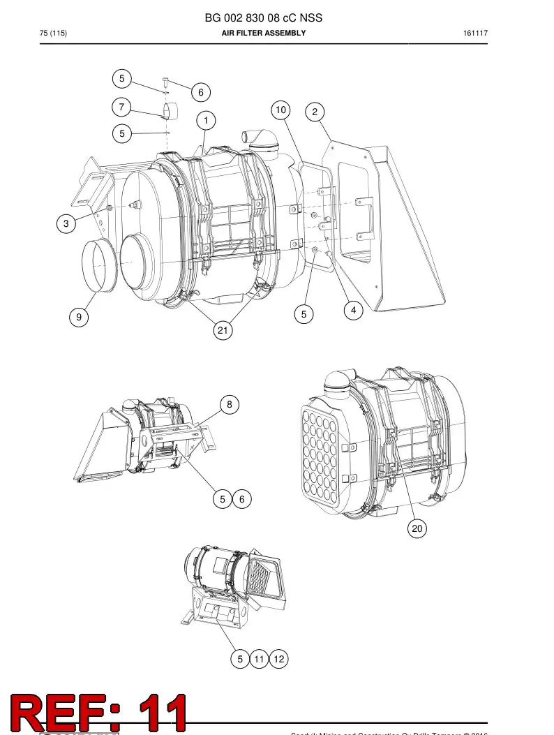 BG00436609a BG 004 366 09a Plate - Sandvik Technical Drawing