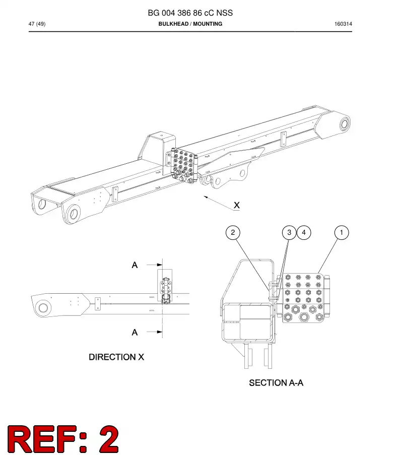 BG00438710a BG 004 387 10a Plate - Sandvik Technical Drawing