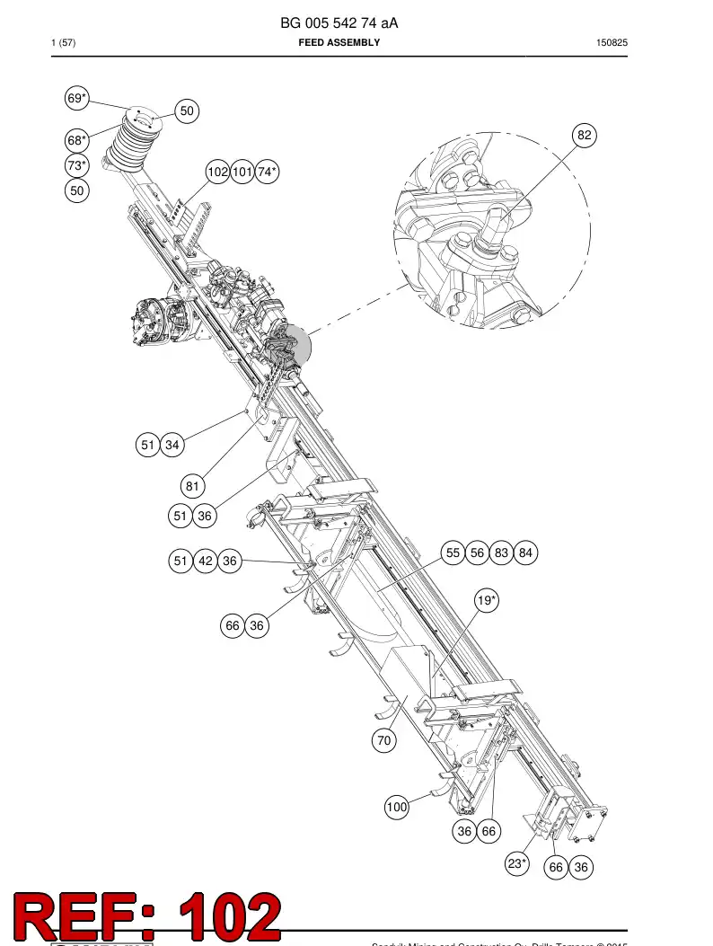 BG00439159b BG 004 391 59b Plate - Sandvik Technical Drawing