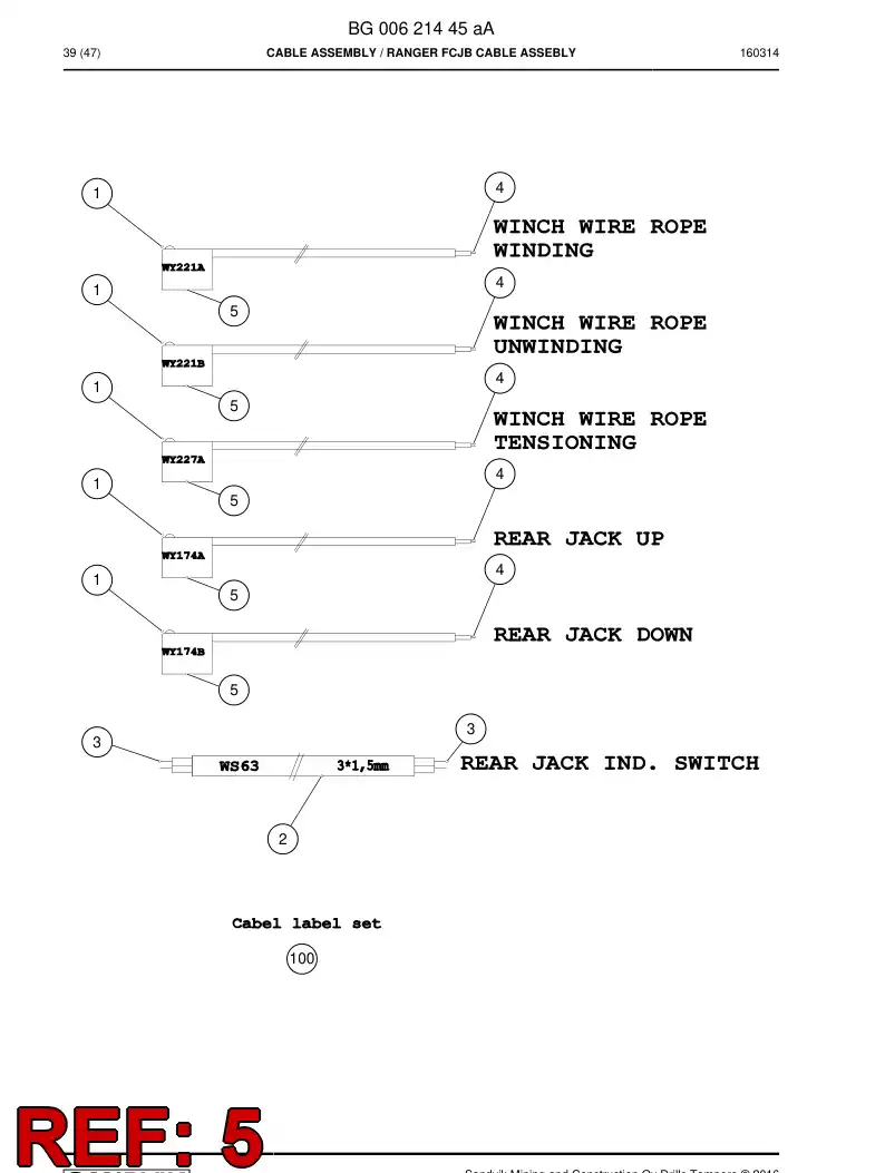 BG00442855a BG 004 428 55a Plug, Cover - Sandvik Technical Drawing
