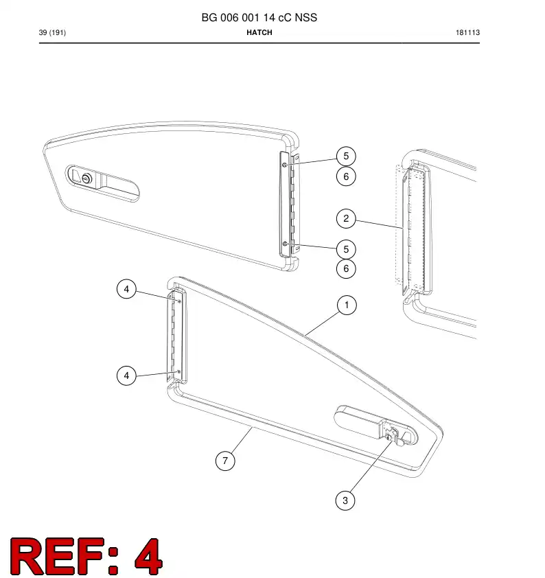 BG00457357a BG 004 573 57a Screw - Sandvik Technical Drawing