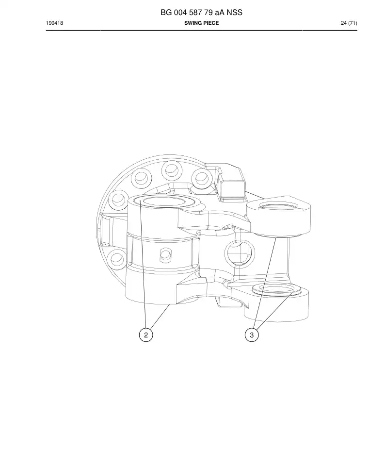 BG00458779a BG 004 587 79a PART OSCILANTE - Sandvik Technical Drawing