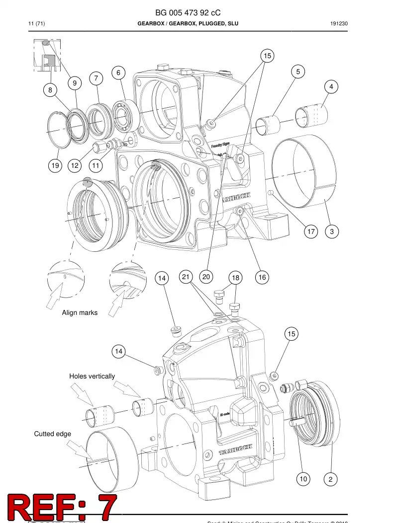 BG00462591a BG 004 625 91a Bushing - Sandvik Technical Drawing