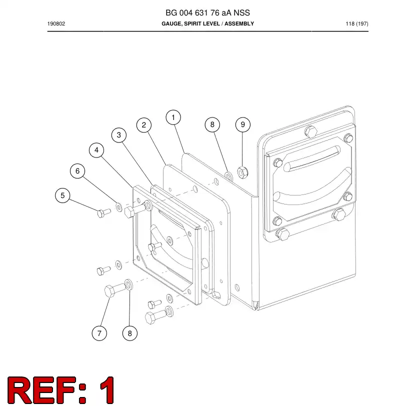BG00463175a BG 004 631 75a Bracket - Sandvik Technical Drawing