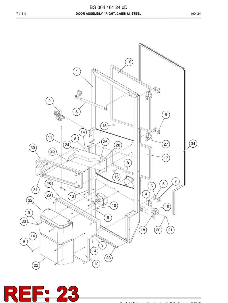 BG00463217a BG 004 632 17a Seal - Sandvik Technical Drawing