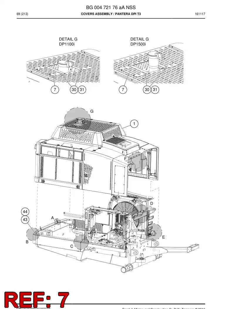 BG00468785a BG 004 687 85a Cover - Sandvik Technical Drawing